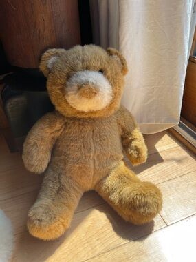 Plush Brown Teddy Bear Stuffed Toy - Soft Cuddly Companion